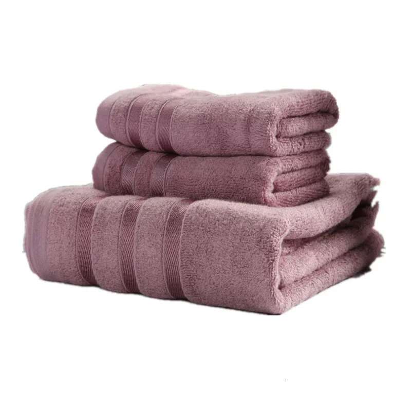 Bamboo Fiber Set Absorbent Adult Bath Towels Solid Color Soft Friendly Face Hand Shower Towel For Bathroom Washcloth