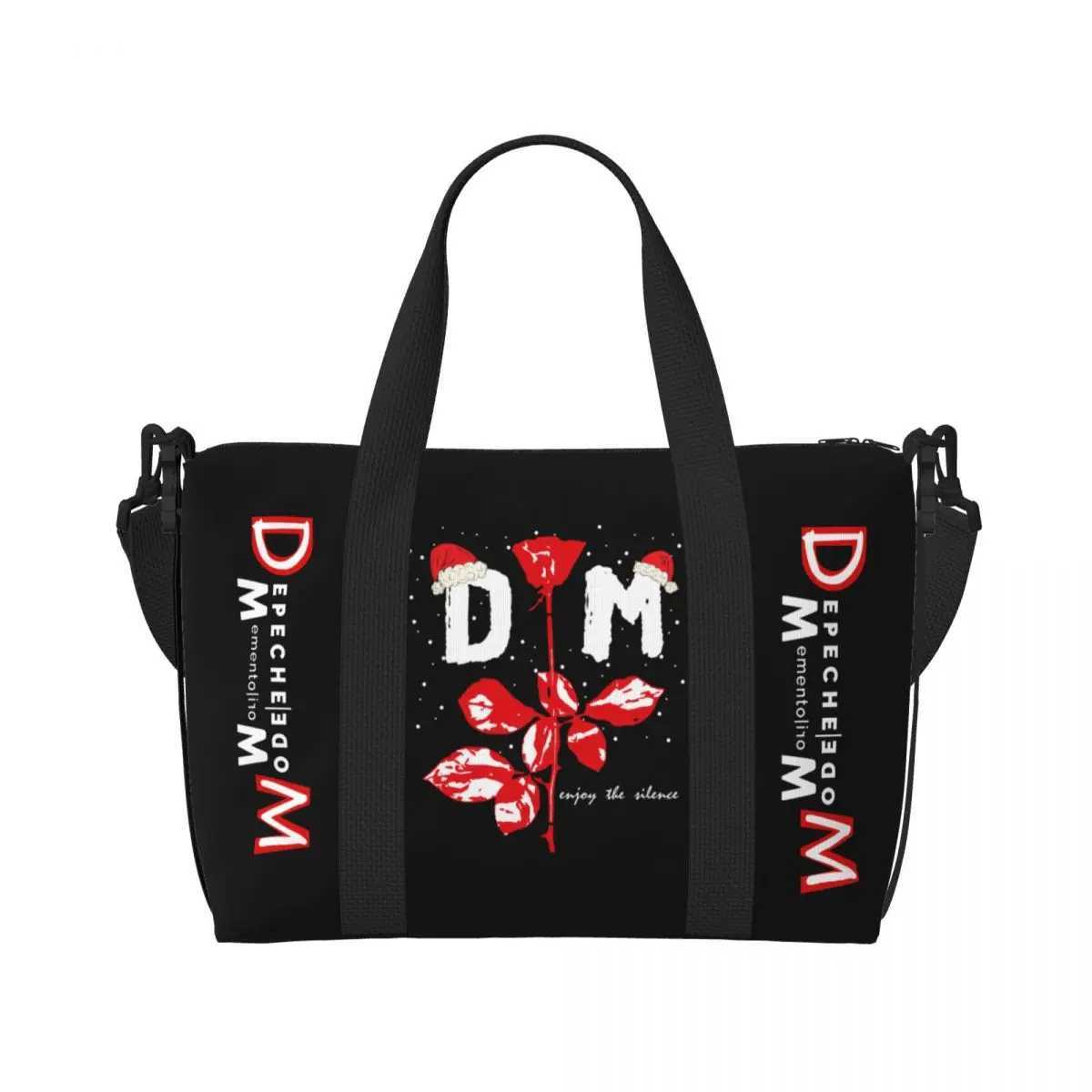 Customized Depeche Cool Mode Handbag Womens Large Capacity DM Gym Beach Travel Bag W250415