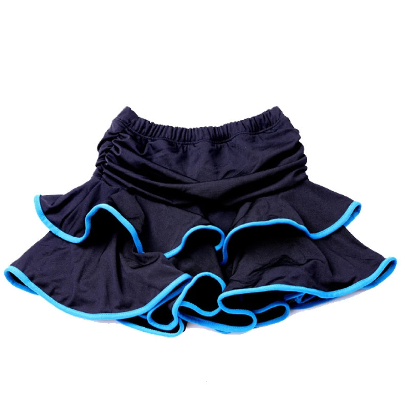 10 Colors Girls Latin Dance Skirt Ballroom Samba Chacha Dancing Dress Culottes for Kids Performance Show Skirt Dancewear 250409