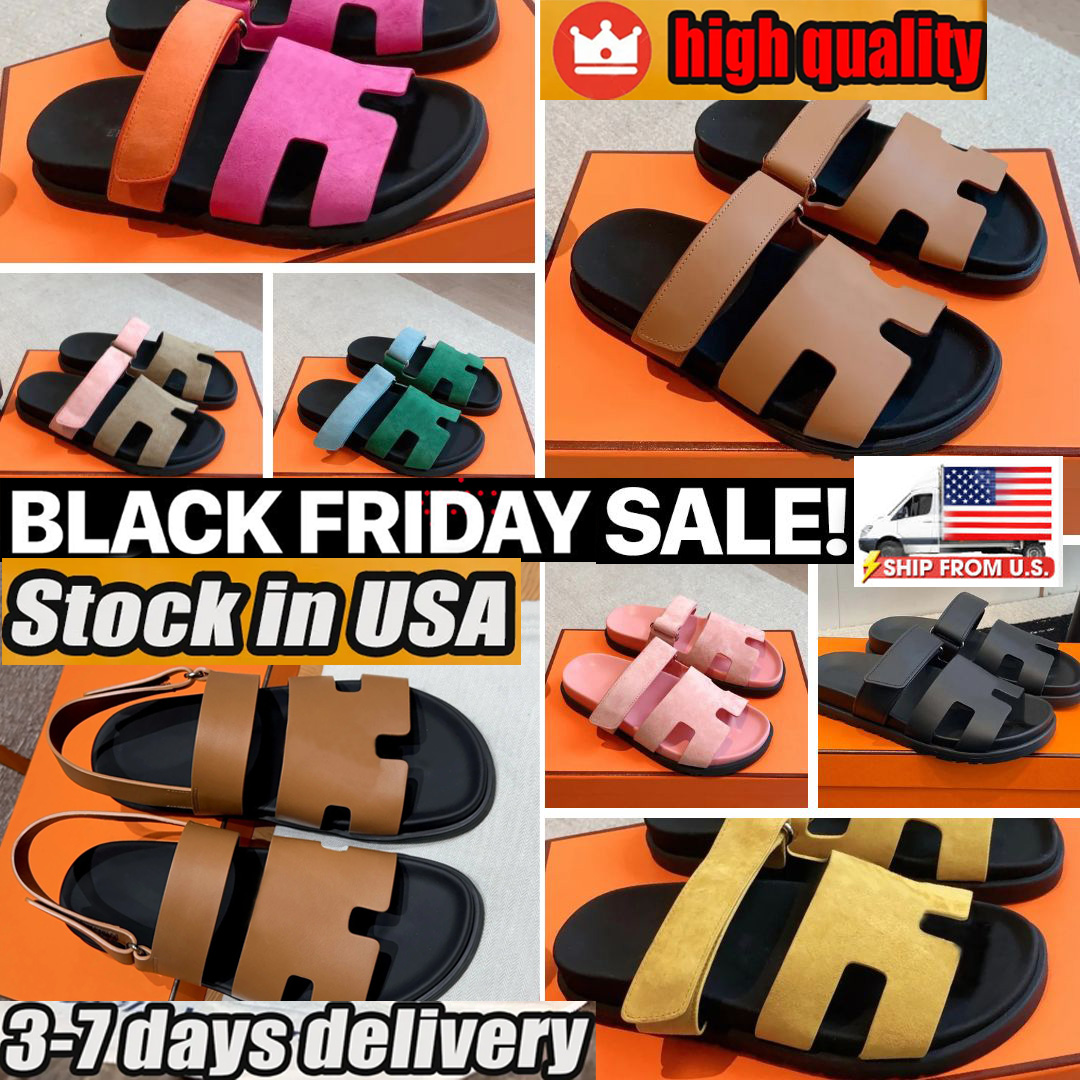 Designer Shoes Sandals Women Sneakers Platform Slides Womens Flip Flops Flat Slipper Outdoor Leather Womens Outside Sliders Best Quality with Box Local Shipping