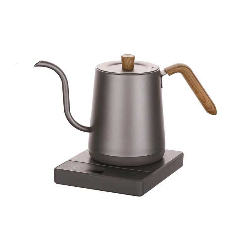 220V Gooseneck Electric Coffee Kettle Hand Brew Coffee Pot 1000W Slender Mouth Pot Temperature Control Water Jug Teapot Y251114