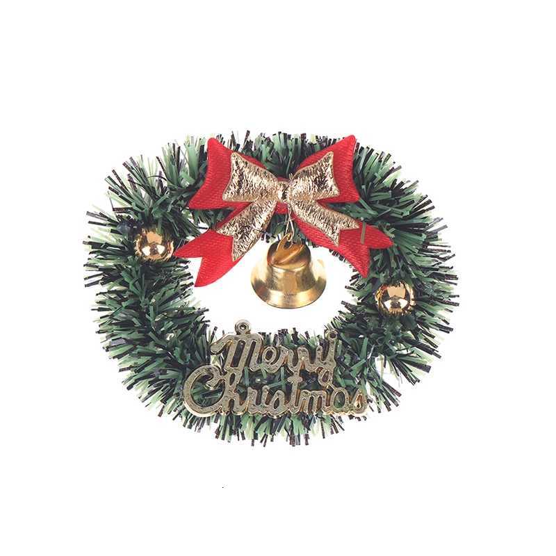 6 Dollhouse Miniature Christmas Garland Wreath Model - Decorative Toy for Dollhouses Ideal for Holiday DecorationsM251115