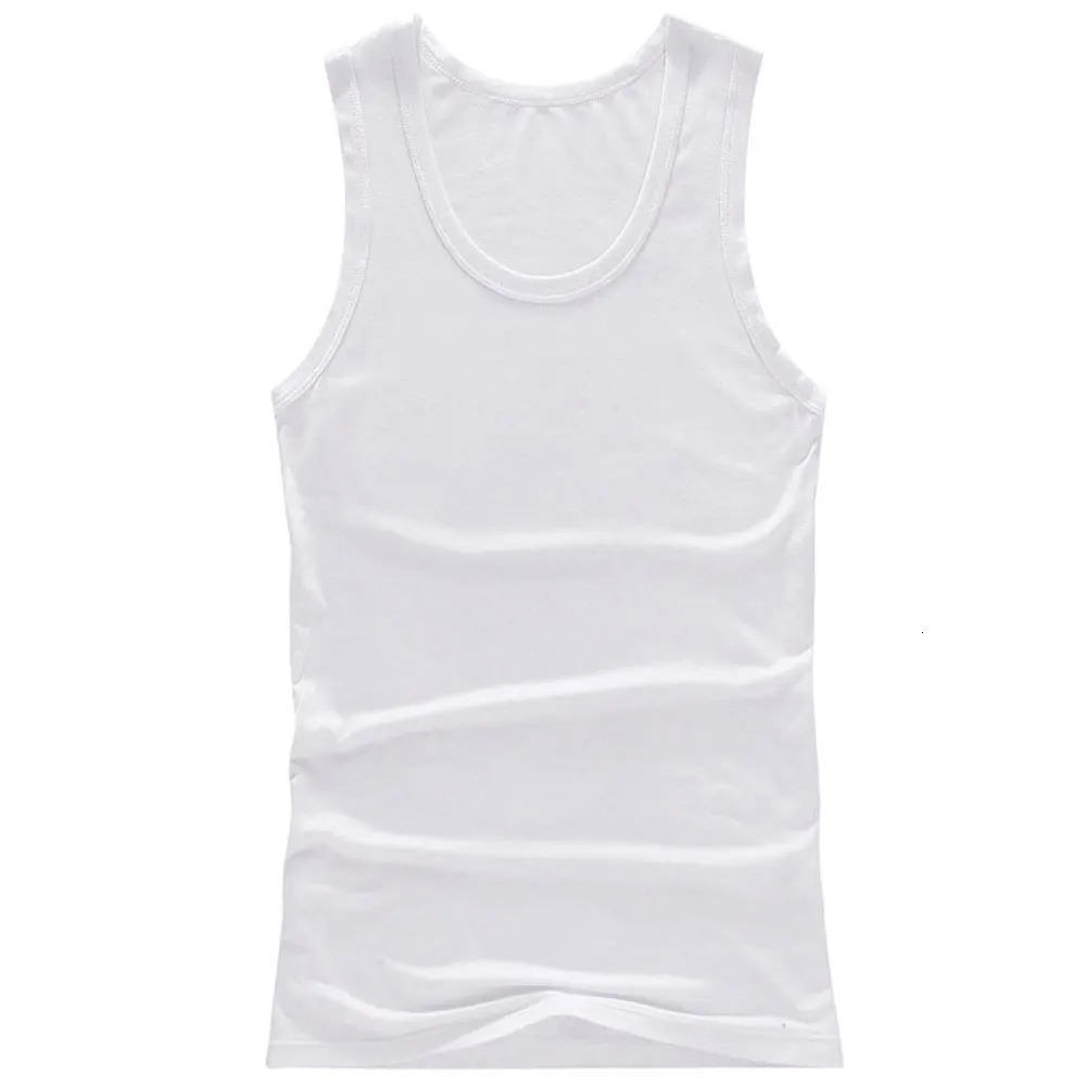 Mens Stringer Tank Top Fitness Single piece Lycra Shirt Summer Clothing Muscle Sleeveless Underwear 250407