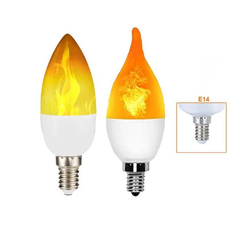 2PCS E14 Led Simulated Flame Bulbs 9W AC85-265V Luces Home Electronic Accessories Lamp Flame light Effect Bulbs Lampada C251115