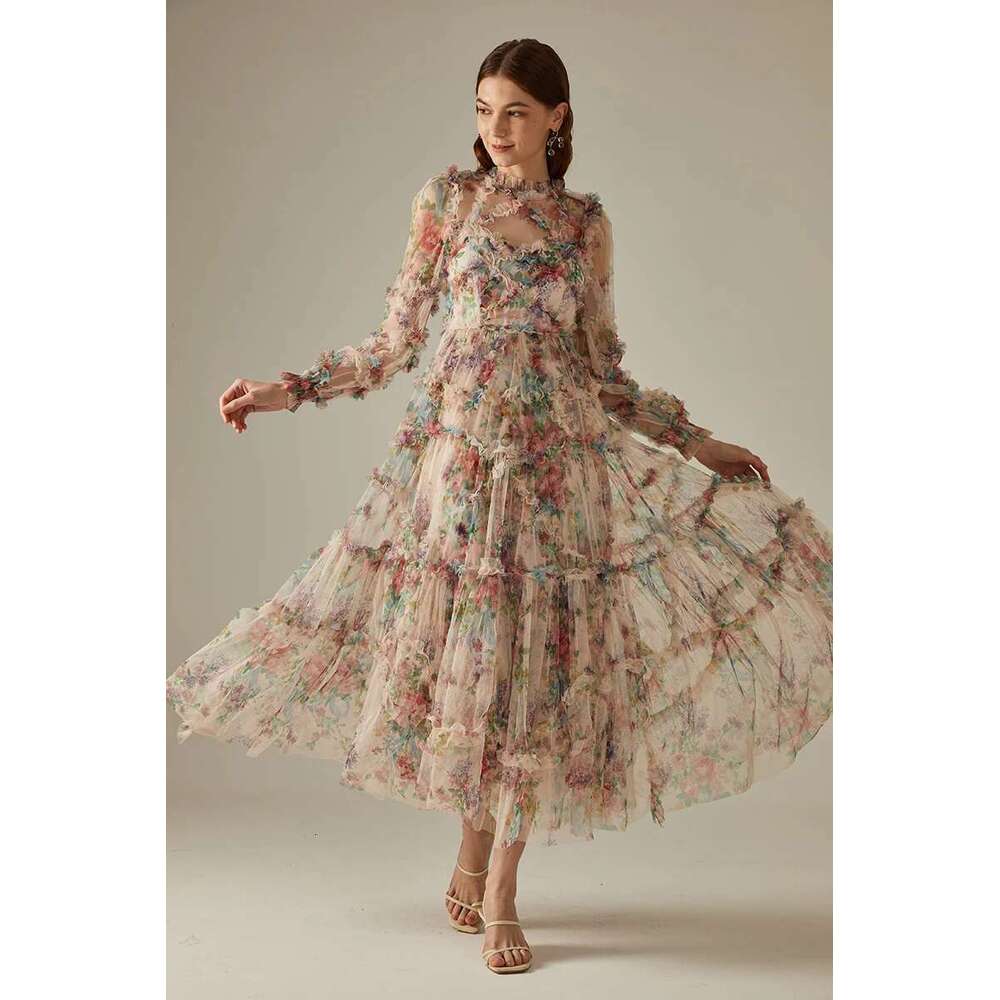 Elegant Sexy Lace Ral Prom Pleated Woman Wedding Party Dress Long Sleeve Gala Evening Dresses Women 2024