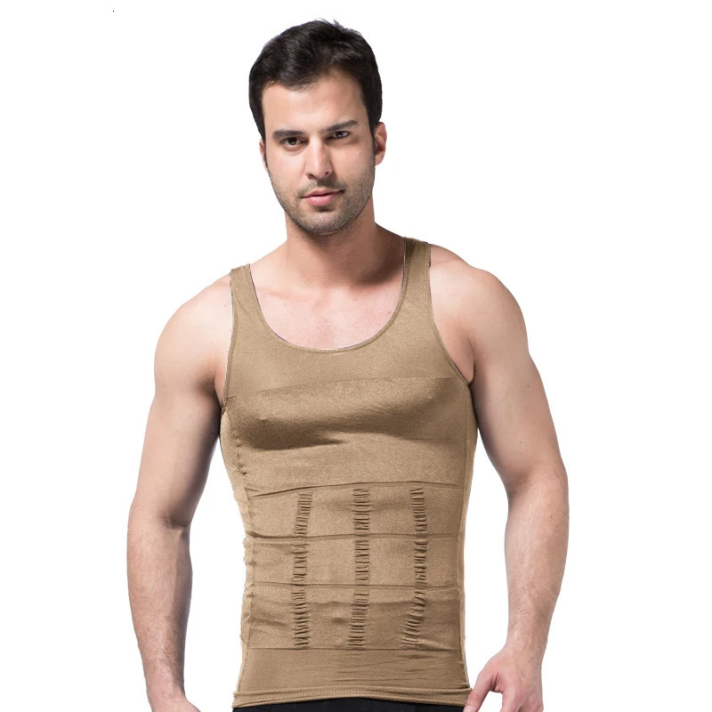 Men Body Shaper Slimming Compression Vest Undershirt Seamless Waist Trainer Tank Top Belly Control Weight Loss Shapewear 250415