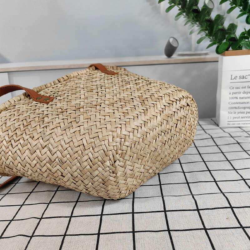 Handmade Beach Bag Grass Ins Style Woven Large Capacity Hand Carried Diagonal Cross Vacation Beach Bag Kq2