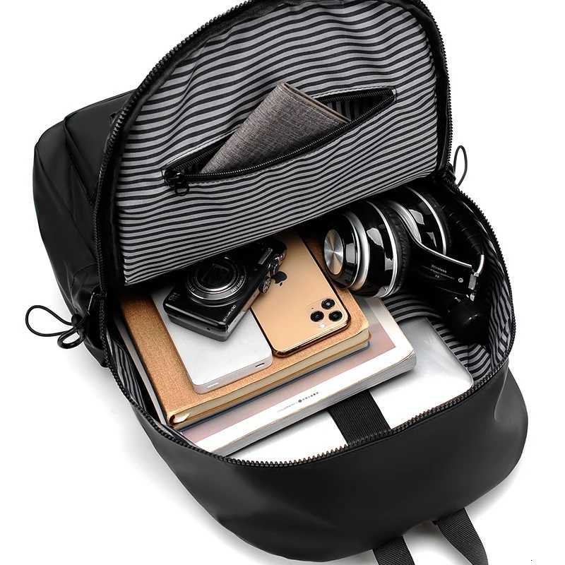1Pcs 14-inch Fashion Casual Backpack Spacious Laptop CompartmentWaterproof FabricIdeal for Men Students and ProfessionalsW251114