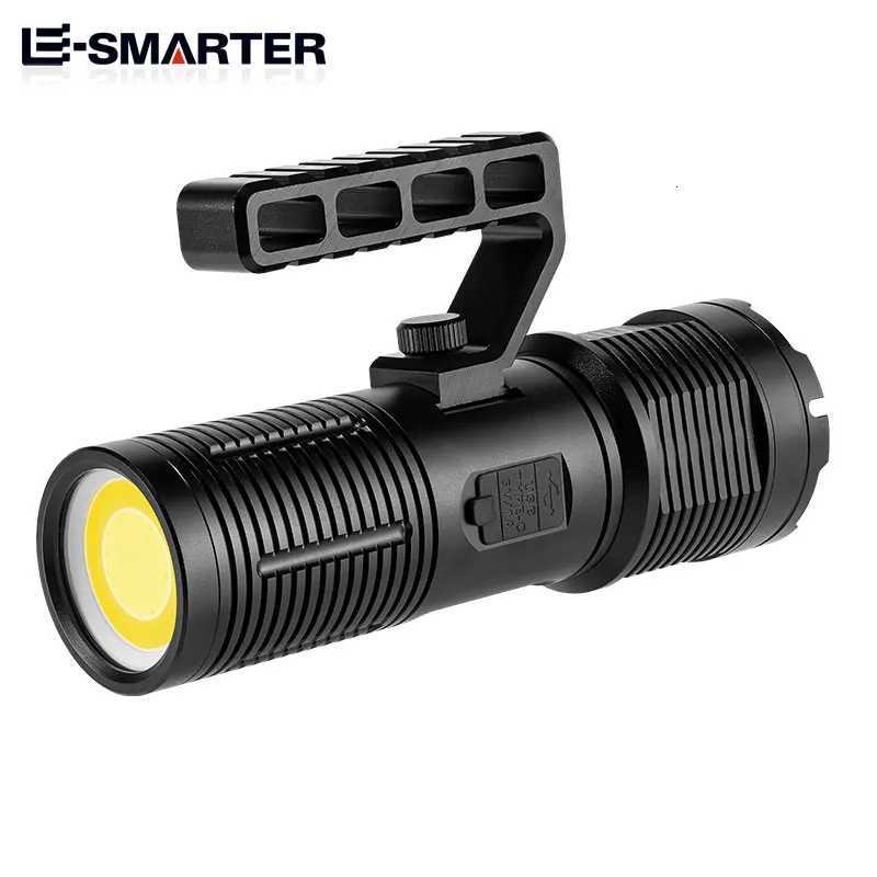16 Core LED Portable Lanterns Telescopic Zoomable Flashlight High Power Tactical Hunting Torch Emergency Spotlight 18650 Battery M251115