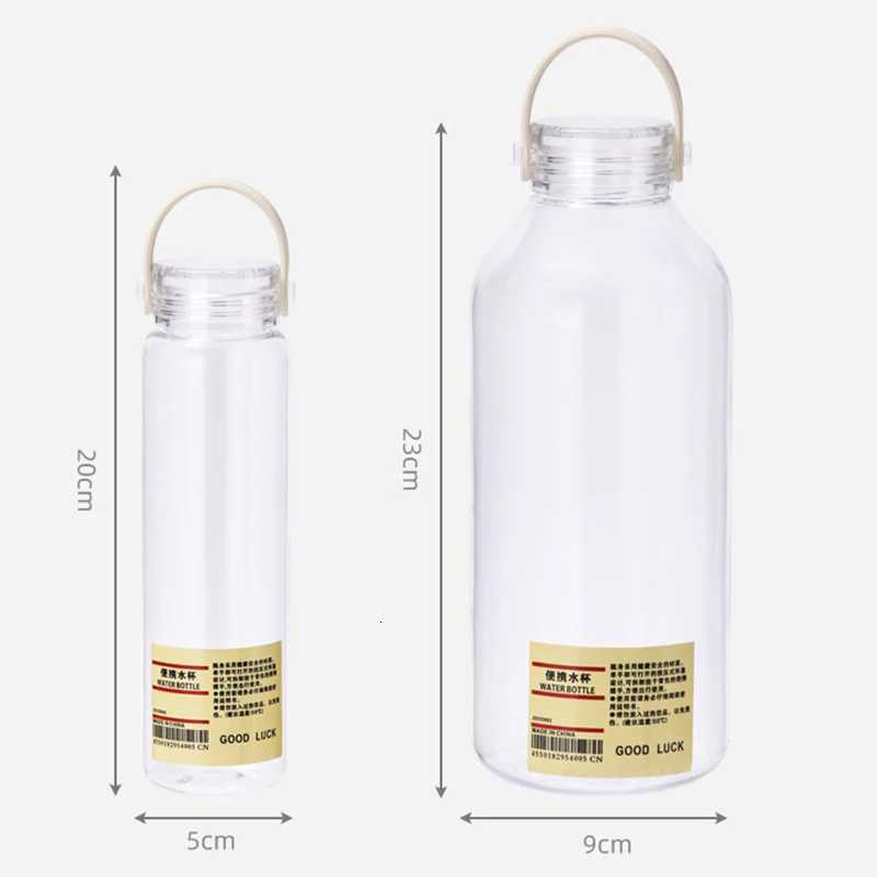 Transparent Plastic Cup for Male and Female Students Simple Water Cup with Text Portable Cup Sports Large Capacity Water CupW251114