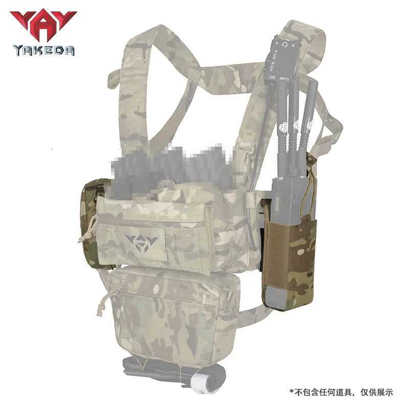 YAKEDA Tactical Chest Rig with 5.56/7.62 Magazine Pouch Holder Pistol Pouch Wing Pouch Molle Dangler Pouch XJ250730XJ251114
