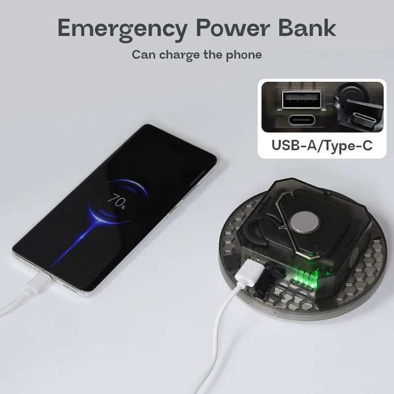 MOSLIGHTING 7200mAh Outdoor LED Camping Lantern Hanging Tent Lamp USB Rechargeable Light Portable Flashlight Emergency Lighting M251115