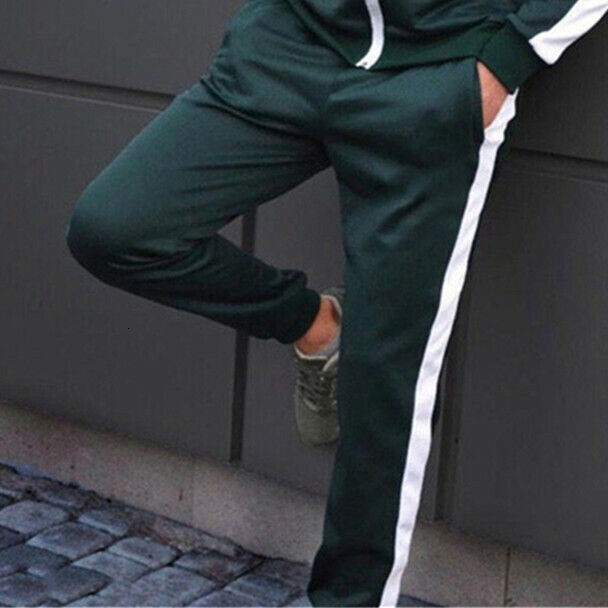 Casual Mens Tracksuit Pants Jacket Sweatsuit Hip Hop Sweatshirt Jogger Suit Set