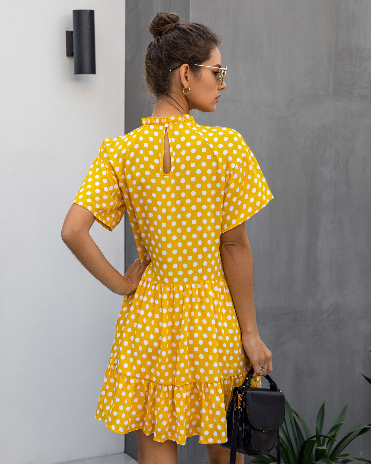 New Summer Fashion Polka Dot Style Womens Dress 210415
