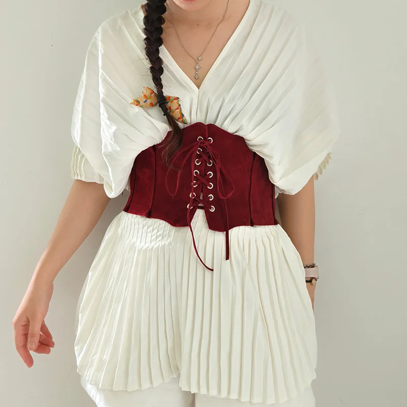 Boho Suede Pu Leather Corset Belt For Women Wrap Around Obi Style Cinch Waistband Black Cummerbund Brown Western Cowboy Belt 251114CJ