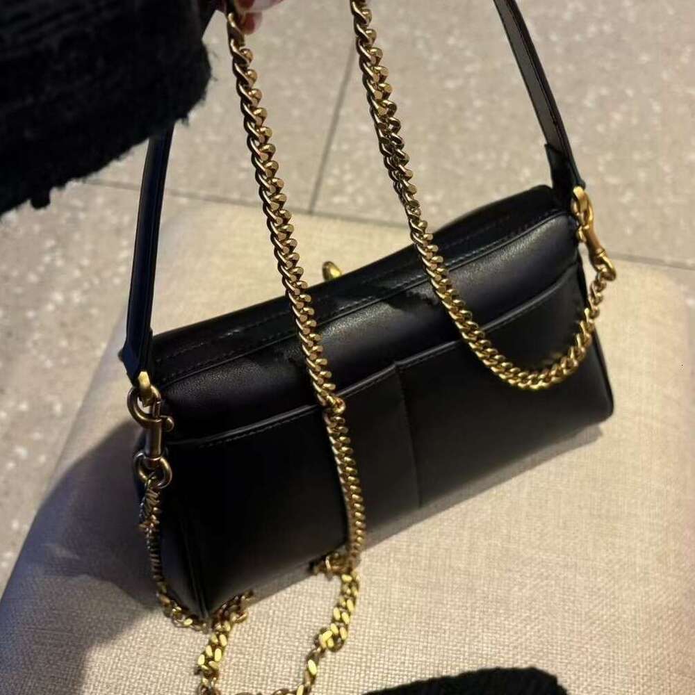 Mm Women's Bags Women's Leather High-End Sense Niche Chain Underarm Women's Commuting New Single Shoulder Crossbody Bag Fashionable And