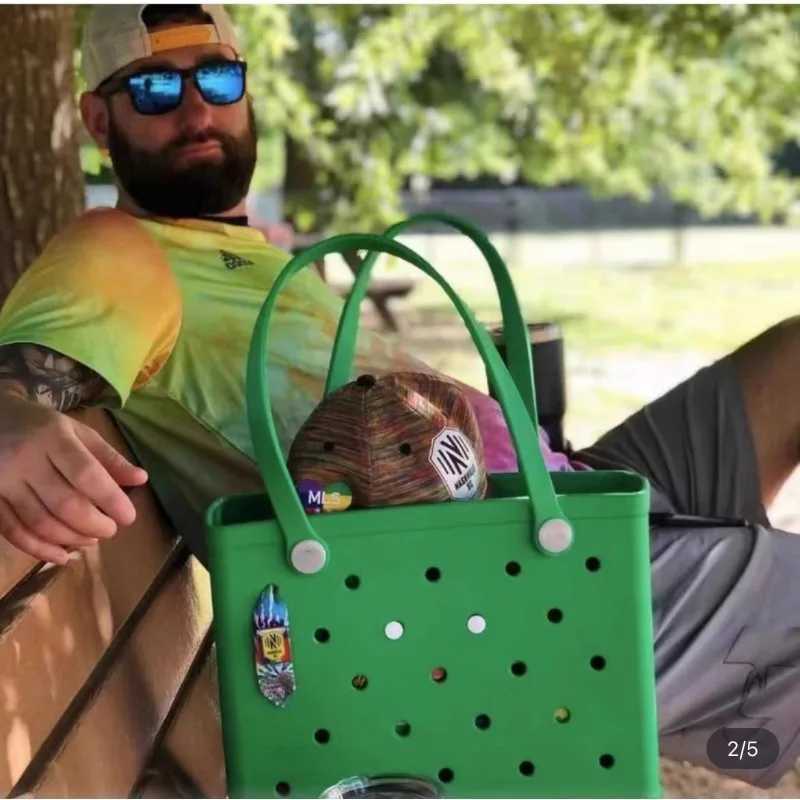 Zhongguobao Beach Bag EVA Rubber Waterproof Pool Shoulder Bag Picnic Womens Shopping Basket Handbag Jelly Bag W250415