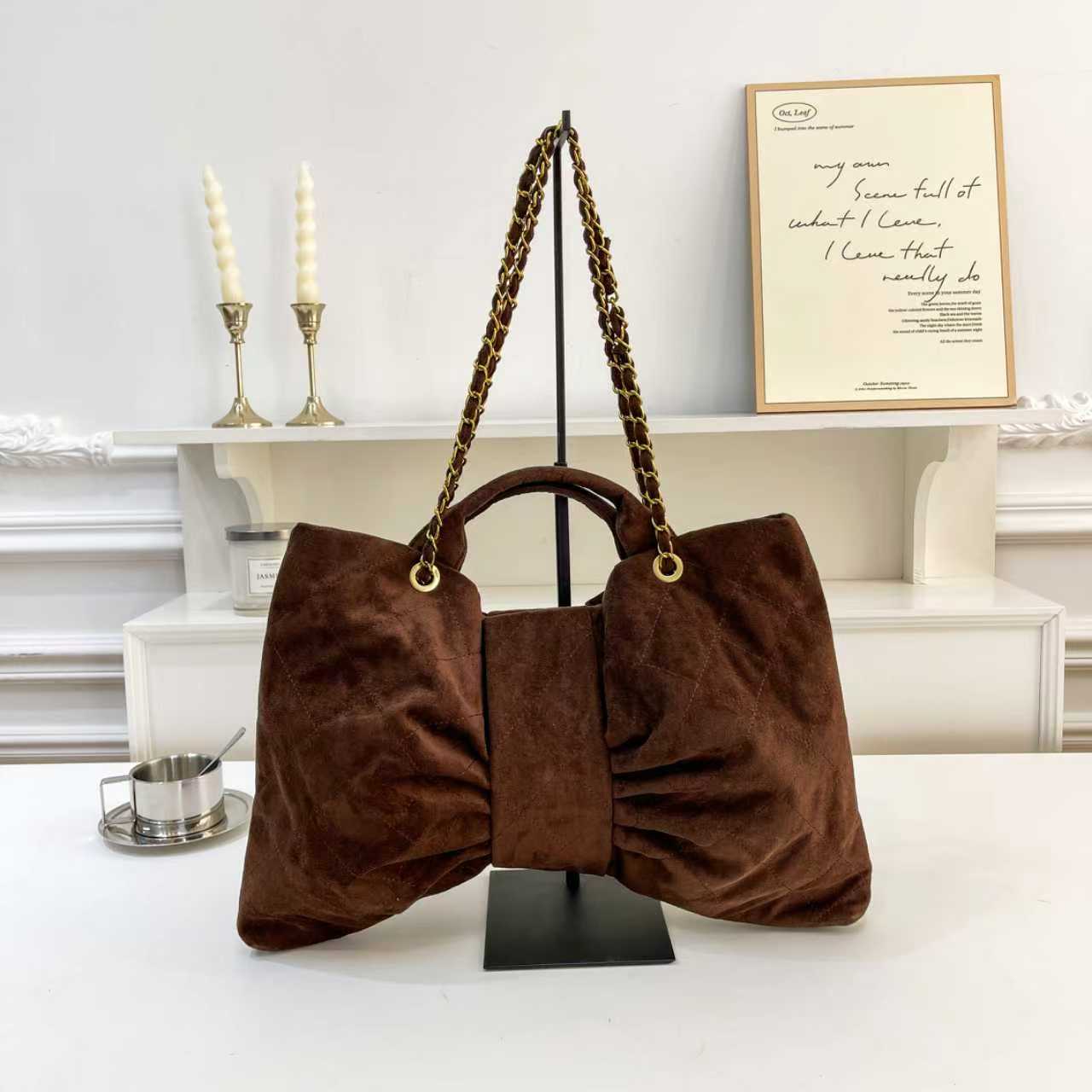 TOP Quality Designer bag c sude channnlee bowknot Evening Bags Chain shoulder bag women fashion Luxury Handbag 10A crossbody bag