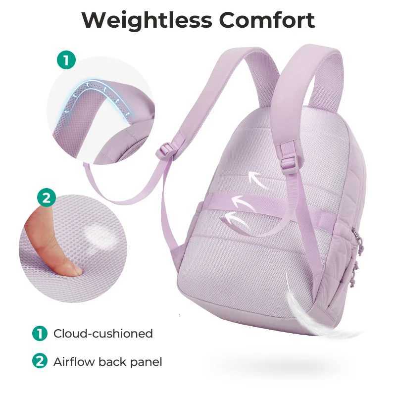 BAGSMART Travel Backpack for Women Quilted Casual Daypack Water-Resistant Bookbag for 156 Inch Laptop Fashion College BackpackW251114