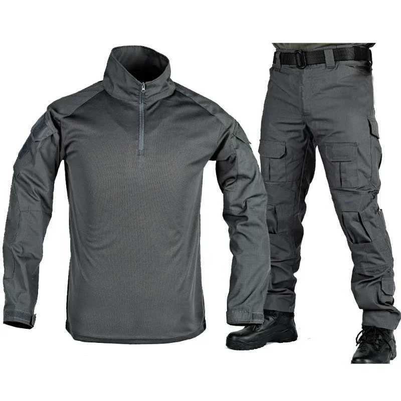G3 tactical set military parts set mens hunting training uniform hiking shirt and pants outdoor ruffled field war game set W250415