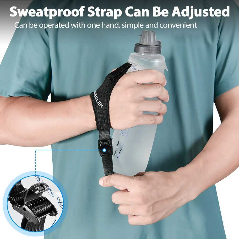 NEWBOLER Foldable Wristband Water Bottle 1L Soft Bottle TPU Moisturizing Water Bottle Running Fixed Anti Slip Outdoor SportsW251114