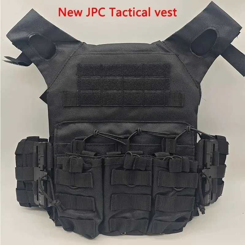New Quick Release Buckle Tactical Vest JPC Triple Magazine Pouch Hunting Molle Plate Airsoft Accessory Carrier CS Game Vest Gear XJ251114