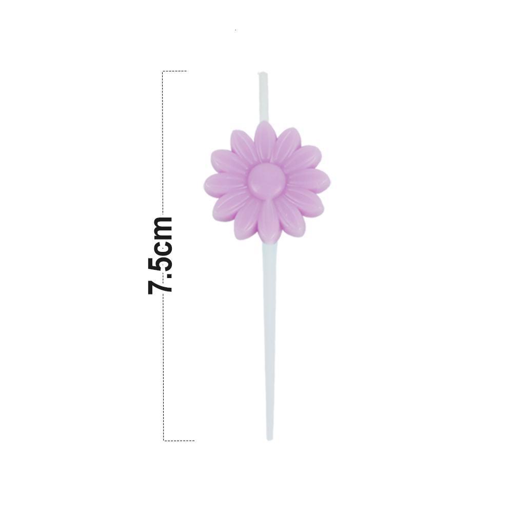 ED0420/daisy shape aron candle 5pc