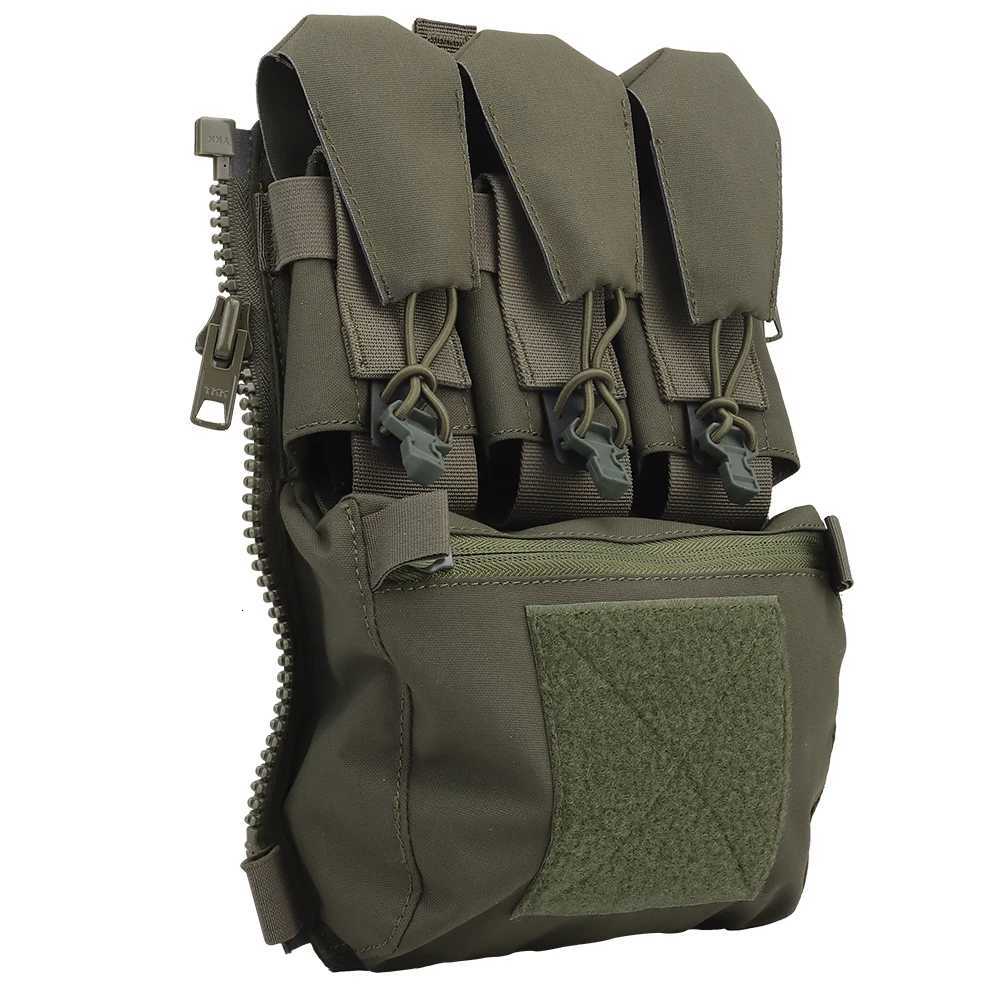 Assault Adapt Banger Back Panel Zip On Rear Pack Tactical Vest FCPV V5 Plate Carrier Accessories Bag GP Pouch Multitools Pocket XJ251114