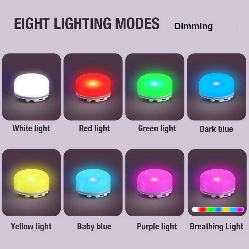 Outdoor Camping Atmosphere Light Cartoon USB Gift Bedhead Night Light Patting Light Reading Mini Lantern M251115