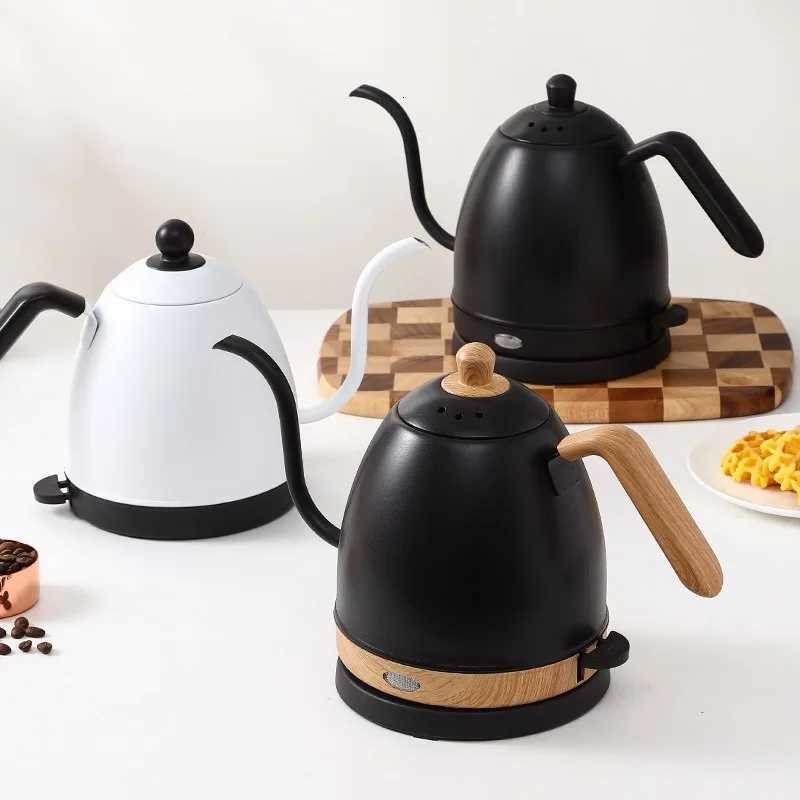 Kettle hand-brewed coffee pot food-grade stainless steel slender mouth electric kettle tea gooseneck pot new Y251114