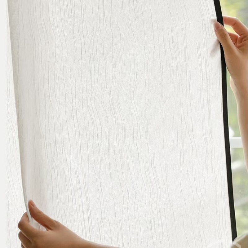 A781 new medieval style Fufeng yarn linen curtains are light-transmitting but not transparent to people in the living room, balcony, bedroom and whole