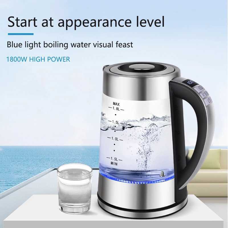Smart Thermostatic Glass Electric Kettle 18L Capacity Automatic Thermostat Suitable for Home Office Hotel Y251114