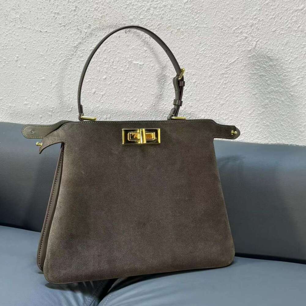 Mm Women's Bags 24 Autumn/Winter New Frosted Cowhide Handbag, High-End Fashion Tote Single Shoulder Armpit Bag, Women's Bag