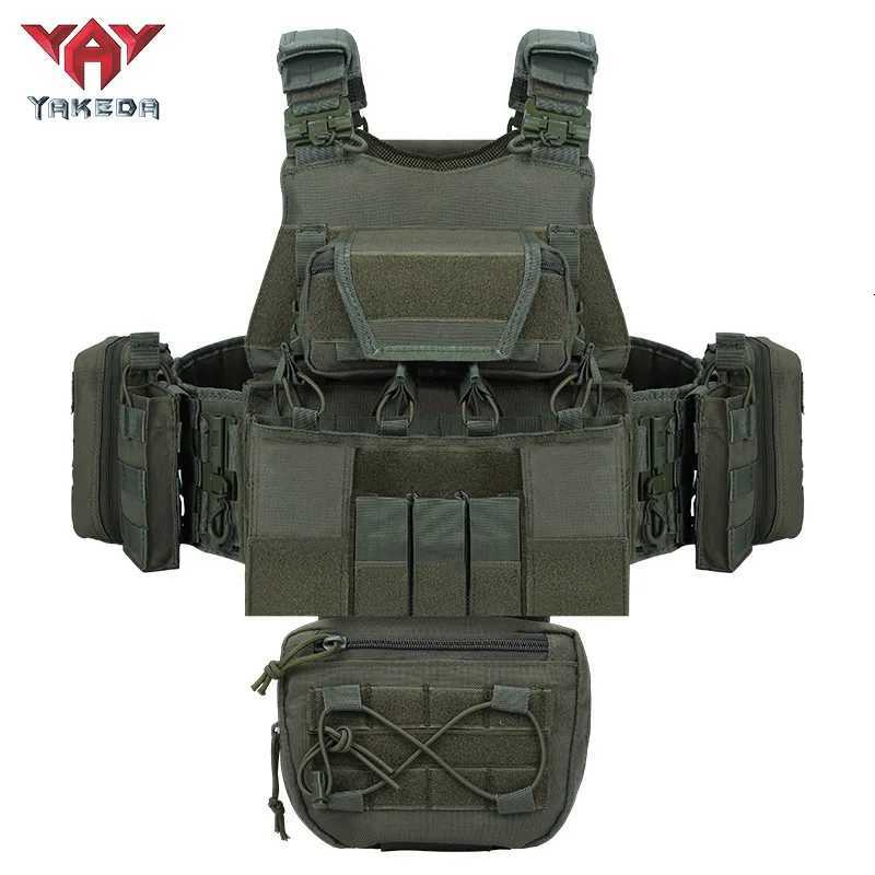 Yakeda 1000D Quick-Release Outdoor Set Training Vest Multi-Functional CS Field Tactical Vest XJ251114