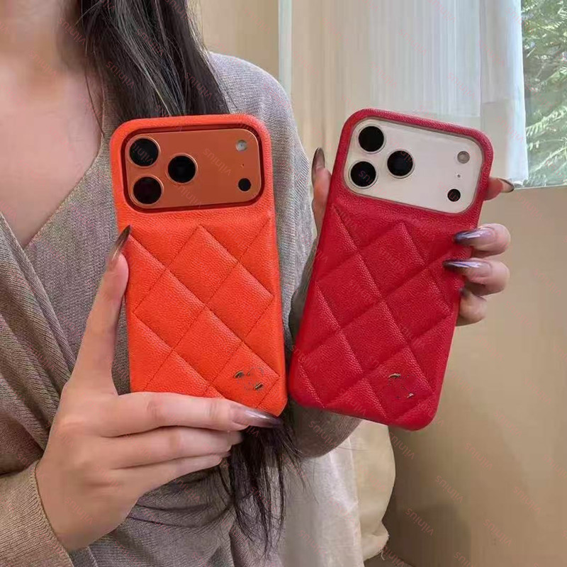 Designer Phone Cases For iPhone 17 pro max Case 17 16P ROMAX 16 15PROMAX 15PLUS 14 13 12 11 caviar Leather Fashion Women Men Mobile Cell phone shell cover