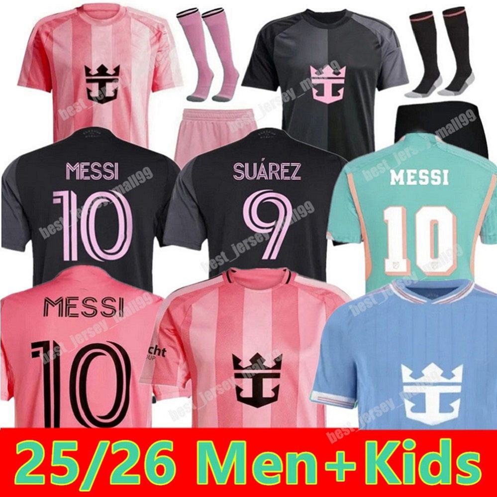 2025 2026 InterMiamis Soccer Jerseys CF SUAREZ CAMPANA YEDLIN MARTINEZ football Kids Adult suit Player Fans version shirt kits Maimi