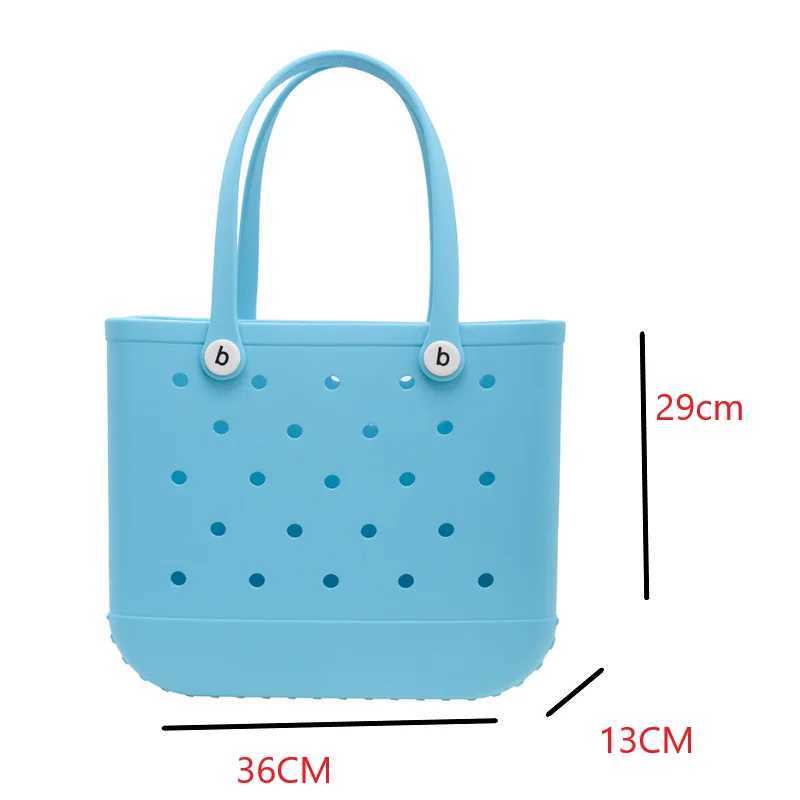 Beach bag printing portable large travel bag hole womens shoulder bag W250415