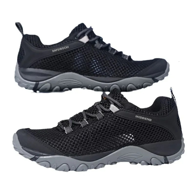 Mens hiking shoes summer breathable casual sports shoes outdoor travel walking shoes anti slip mens sports shoes 250411