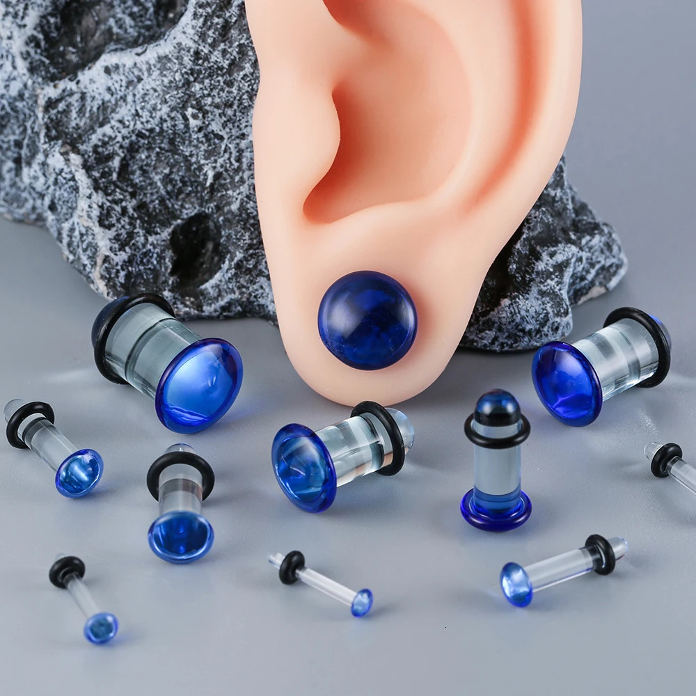 Finally got you the stretching plugs ever Twolobes Glass Stretching Kits Ear Gauges Plugs Comfy Stretchers Piercing 250408
