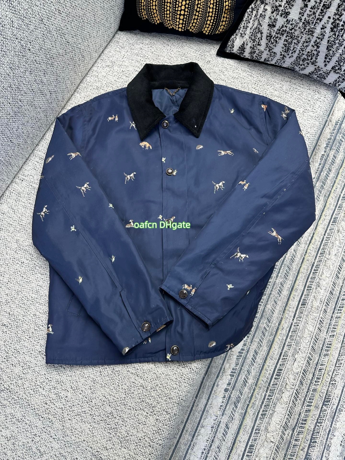 Jacket Designer Jacket Coat Fashion Hooded Sports Windbreaker Zipper Coats Man Outerwear Designers Clothing Corduroy Quilted Lined Printed Padded Jacket