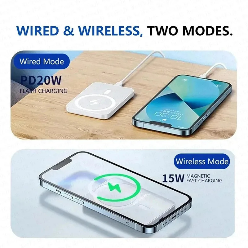 For Magsafe Power Bank 10000mAh Portable Auxiliary Spare External Magnetic Battery Pack Wireless Charger For Iphone 13 14 15 16 251114 - view 3