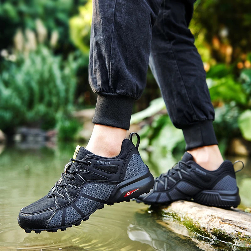 Men Women Waterproof Hiking Shoes Outdoor Camping Trainers Mountain Climbing Trekking Sneakers Walking Hunting Tactical Boots 251113