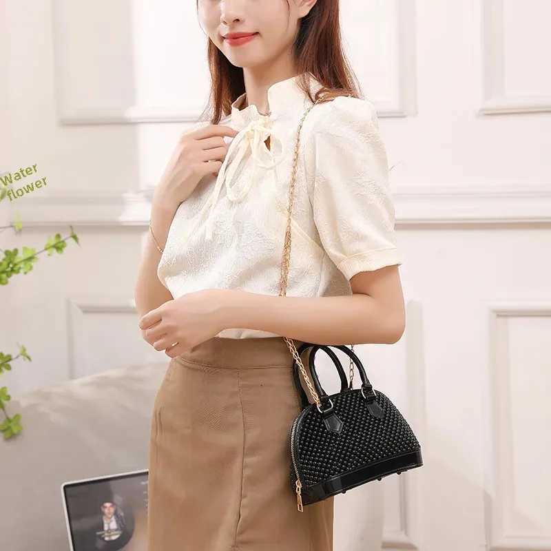 2024 New Cross-Border Hot Selling Jelly Handbag Shell Handbag Cute Diagonal Handbag Womens Small Bag Lightweight PortableW251115