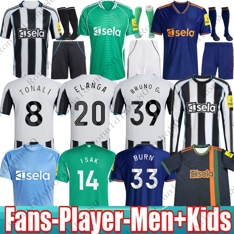 25 26 BRUNO G soccer jerseys newcastle JOELINTON CUP FINAL25 TONALI GORDON BARNES MURPHY BURN Football Shirt Home away fans Adult and Child Se suit