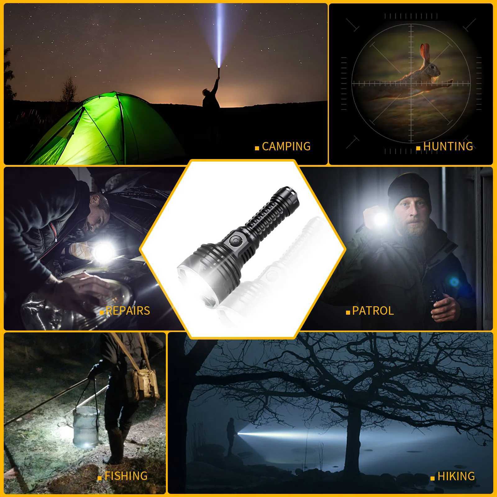 Wurkkos TS30S Pro 21700 Rechargeable Tactical Flashlight LED USB-C 6000Lm Torch MAX 1086M Stainless Bezel Anduril 2 Power Bank Z251115