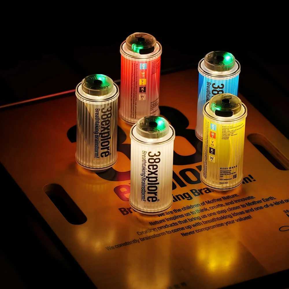 NEW 38 Explore USB Rechargeable Flashlight Mini LED Camping Lantern with Base 3000mAh Battery Outdoor Light M251115