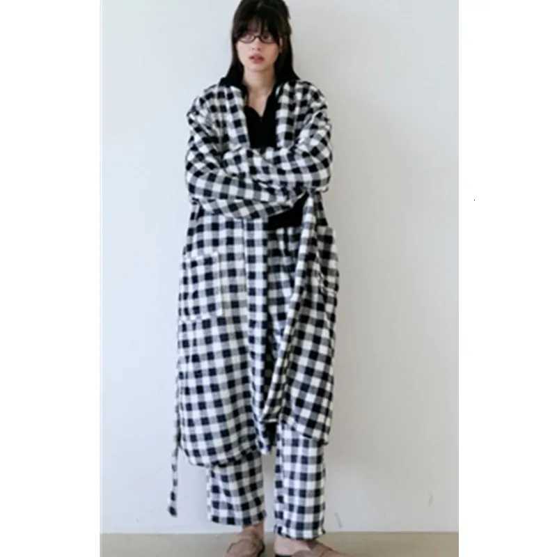 Women Men Plush Soft Robe Fluffy Bathrobe Fleece Spa Robe And Long Pants 2 Piece Clothes Female Super Soft Long Cozy Bathrobe C251115