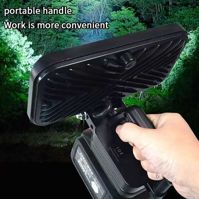 1/2 Set Lithium Battery Portable LED Spotlight Ideal for Work Camping and Emergency Situations M251115
