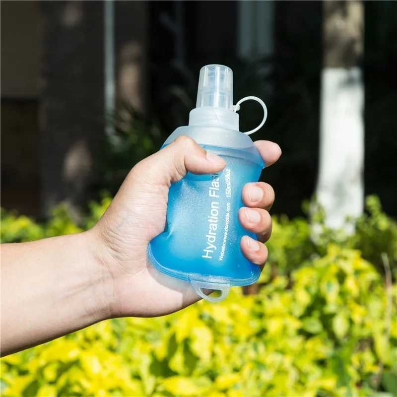 Outdoor Mountaineering Portable Sports Soft Water Bottle Lightweight Folding TPU Soft Water Bottle Running Drinking WaterW251114