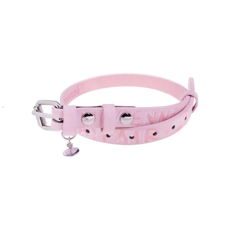 Queen Dowager's Letters, Sweet And Cool Leather Rope Belt, Three-Dimensional Saturn Necklace, Collar, Choker Bracelet, Worn Twice